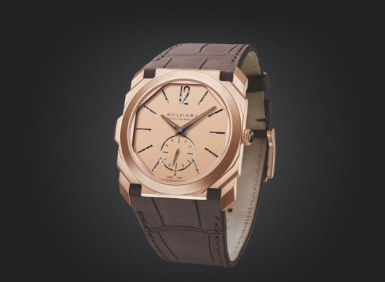 寶格麗（Bulgari）Octo Finissimo三問報(bào)時腕表噴砂玫瑰金
